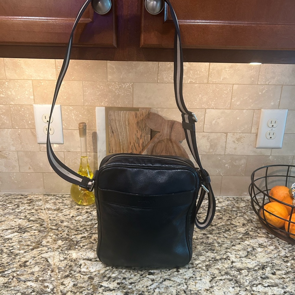 Coach Charles Flight Bag Leather Shoulder Bag